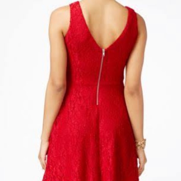 Speechless Juniors Midi Sleeveless Teal Lace Dress - Picture 9 of 9